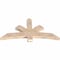 Ekena Millwork Davenport Smooth Timber Gable Bracket, Douglas Fir, 60"W x 30"H x 3 1/2"D x 5 1/2"F, 12/12 Pitch GBW060X30X0406DAV00SDF - alternate 4